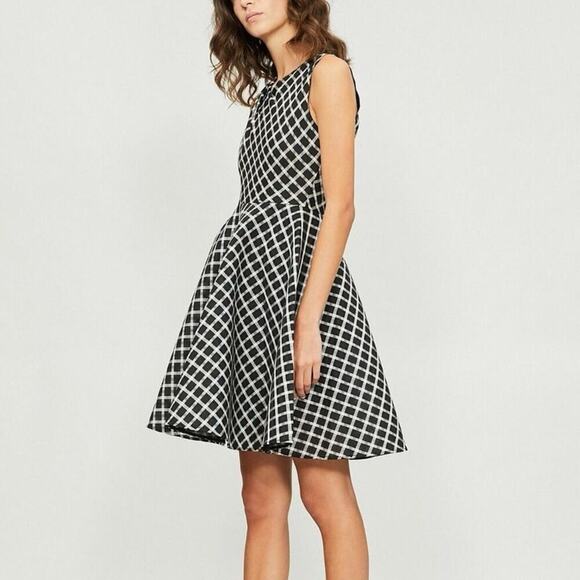 NEW Maje Reine Plaid Dress Sz 3/L - Picture 1 of 10